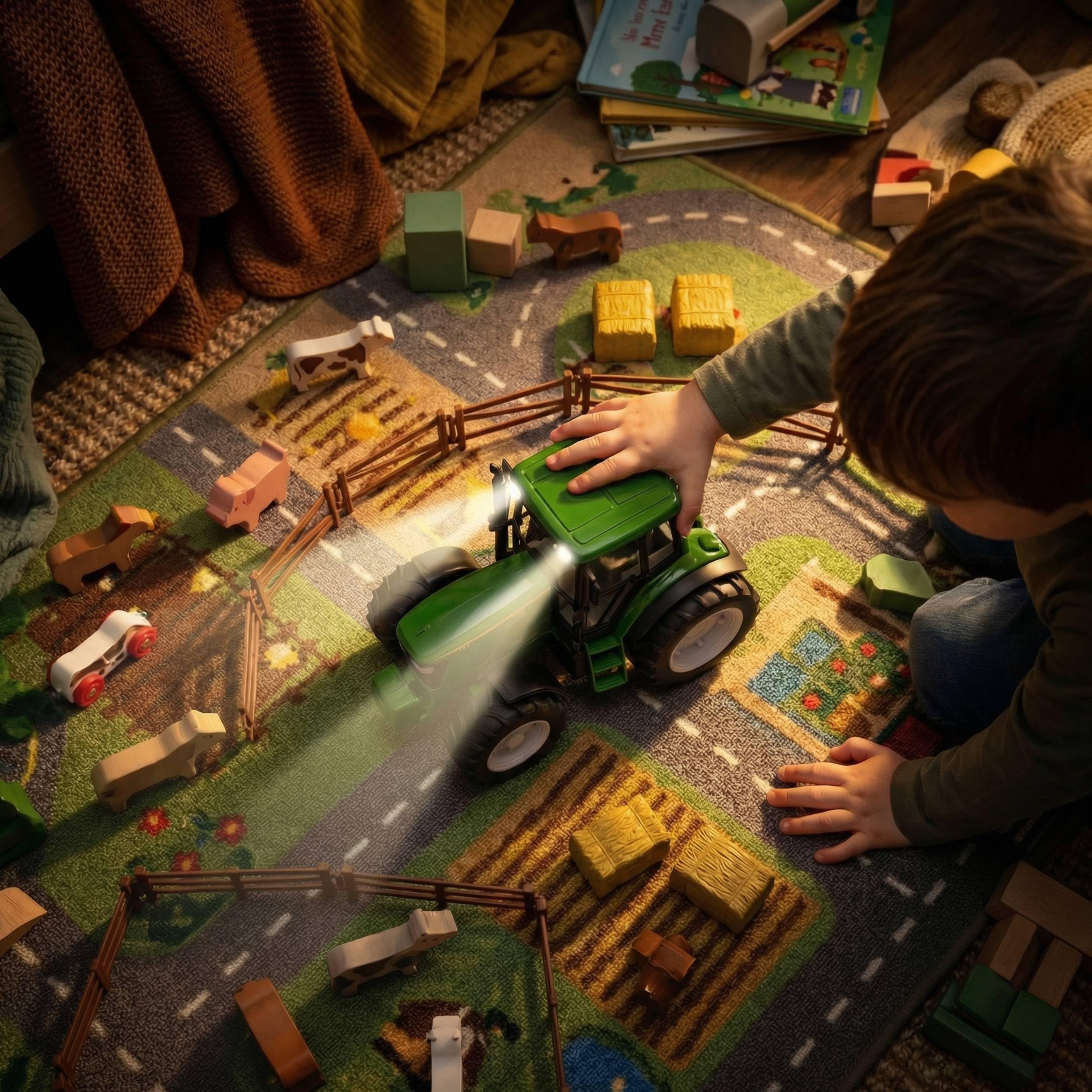 MOLTO - Tractor Infantil con Motor, Escala 1:16 Luces y Sonidos Molto Farm, Juguete Educativo con Arranque, Bocina y Marcha Atrás, Juguete de Granja, + 3 Años — view 7
