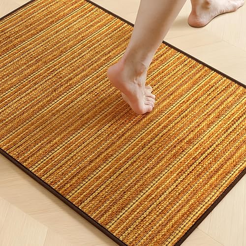 Miniatura 9 de YIHOUSE Alfombras de Baño 17x24 - Alfombra de Baño Pequeña Antideslizante de Secado Rápido Absorbente, Alfombras de Baño Delgadas que Caben Debajo