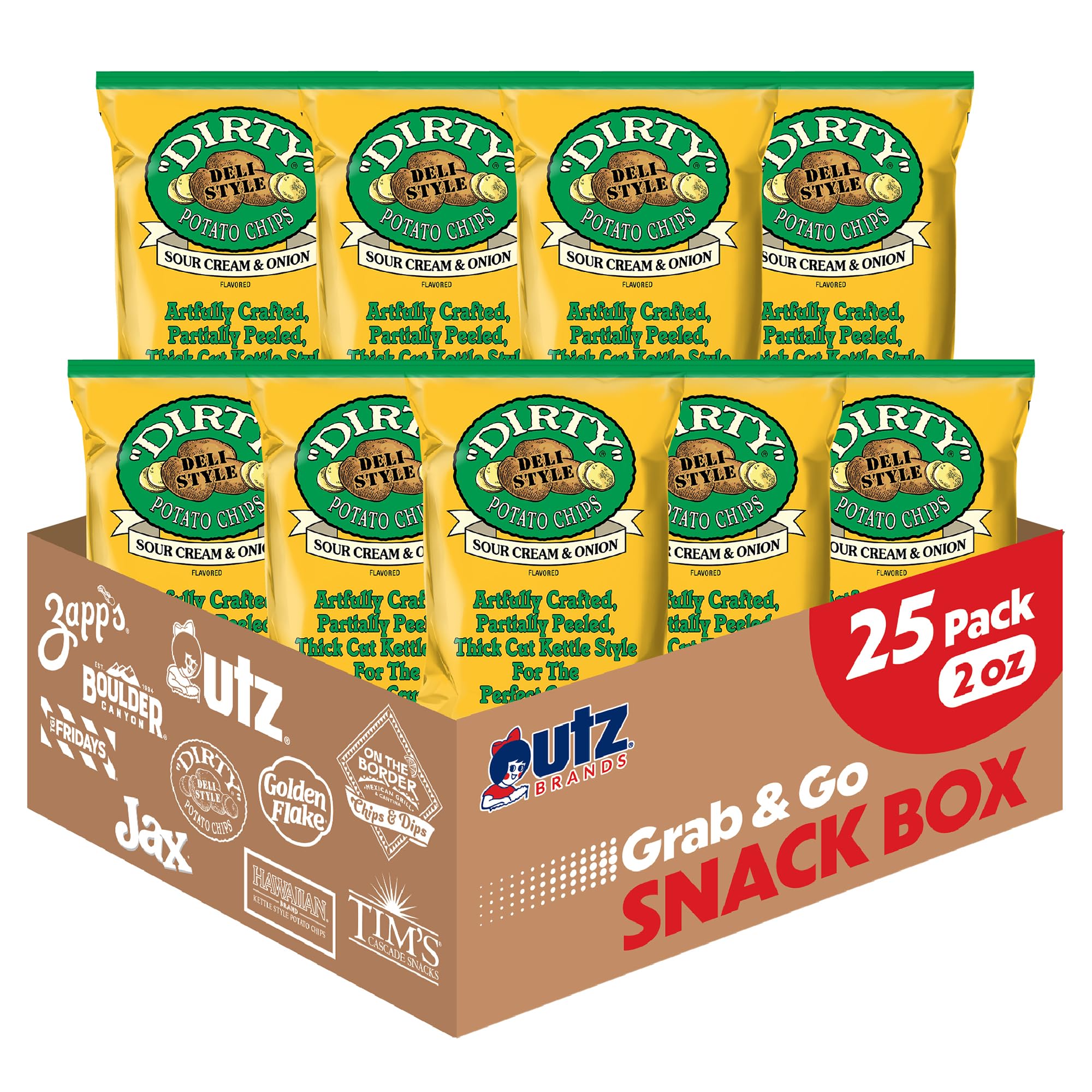 Dirty Potato Chips Sour Creme & Onion (25) by Dirty Potato Chips