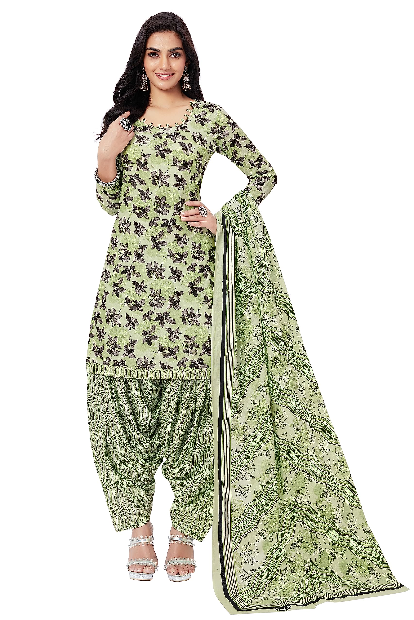 MiraanCotton Printed Readymade Salwar Suit For Women (BANDCOLOR1705)