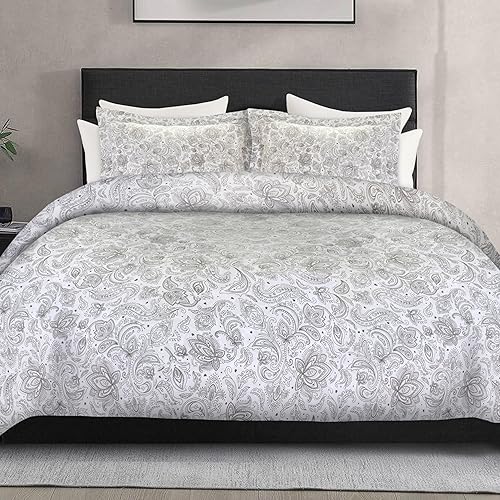 Miniatura 40 de Elegant Comfort Juego de funda de edredón de lujo de 3 piezas, colección de hotel de microfibra de alta calidad de hotel de 1500 hilos, funda