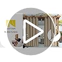 NICETOWN 2 Panels Outdoor Patio Curtains Windproof & Waterproof, Top & Bottom Grommet & Back Tab Light Blocking Drapes Keep Privacy for Yard/Porch with Ropes for Fixed, Biscotti Beige, W46 x L72