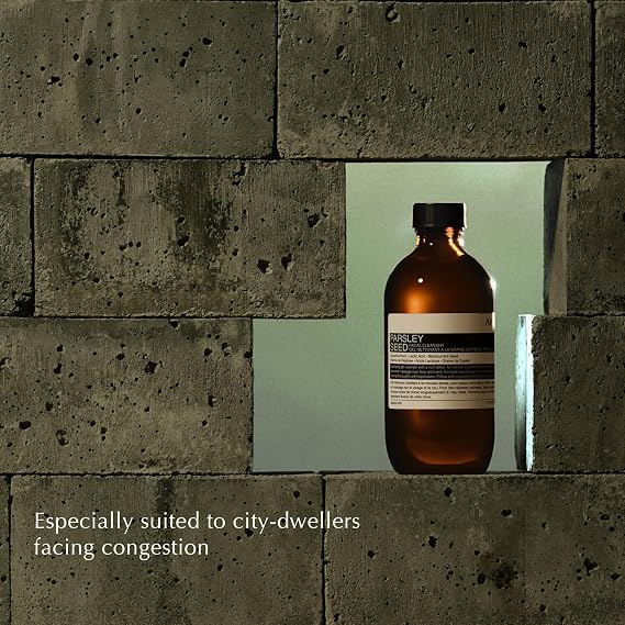Aesop Parsley Seed Travel Face Cleanser | Mild Exfoliation to Clarify, Smooth, Cleanse Skin | 3.4oz / 100mL