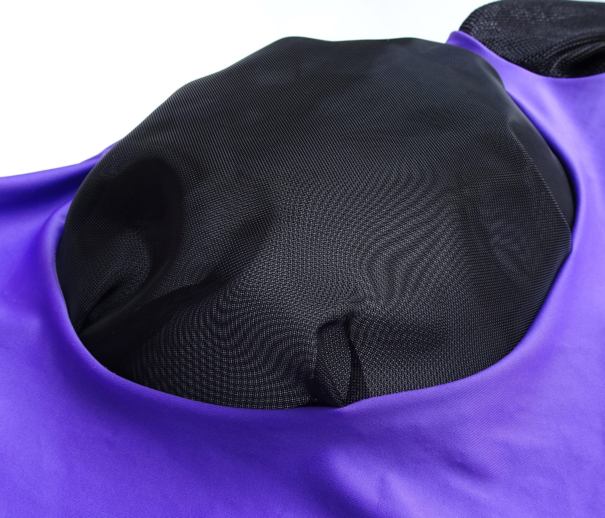 LEAFOREST Máscara de malla para caballo con orejas, máscara de malla suave anti-UV con orejas, color violeta, completo