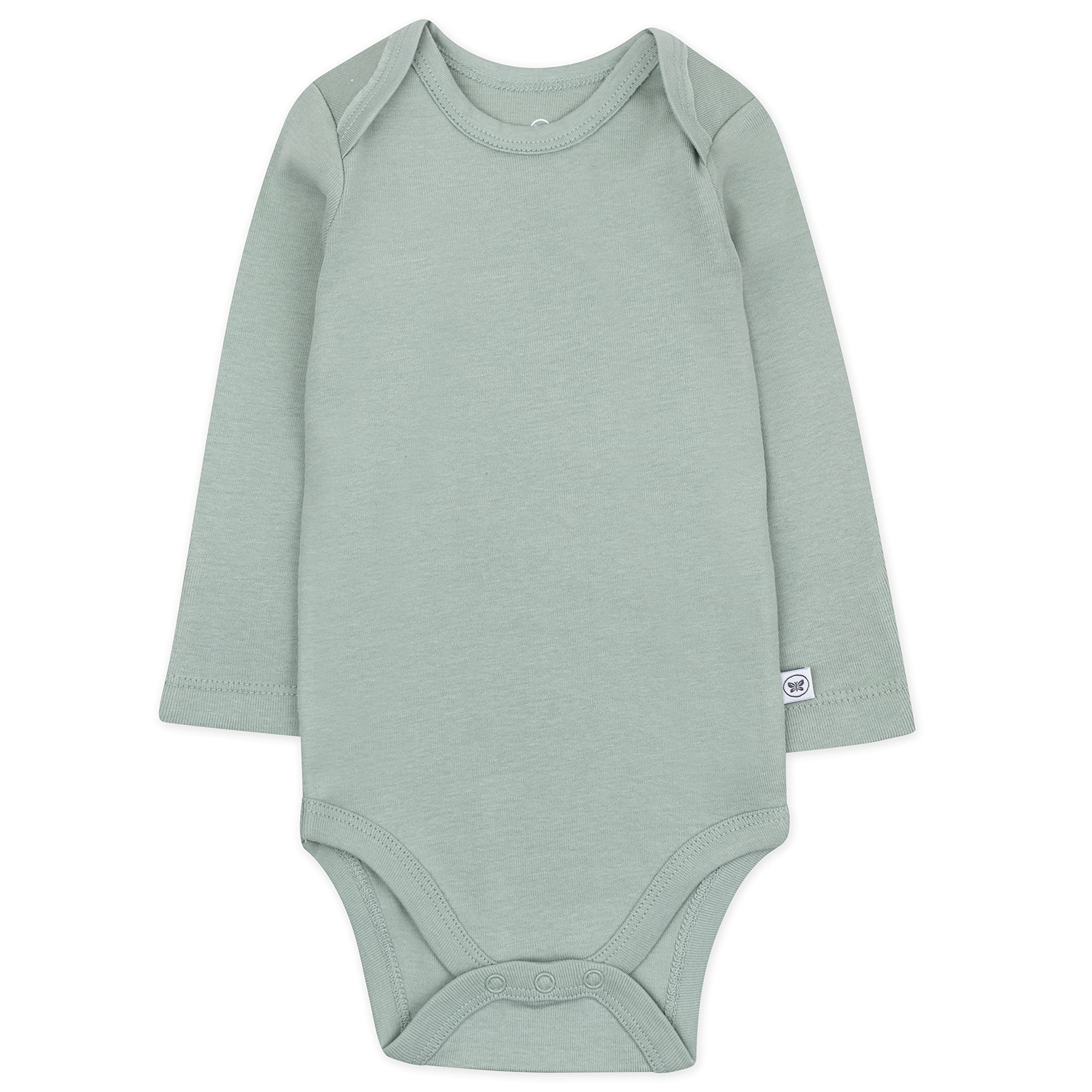 HonestBaby 5-pak body z długim rękawem 100% organiczna bawełna dla niemowląt chłopców, zestaw unisex koszulka dziecięca, zestaw 5 porannych górach, 6-9 miesięcy chłopiec, Zestaw 5 porannych gór, 6-9