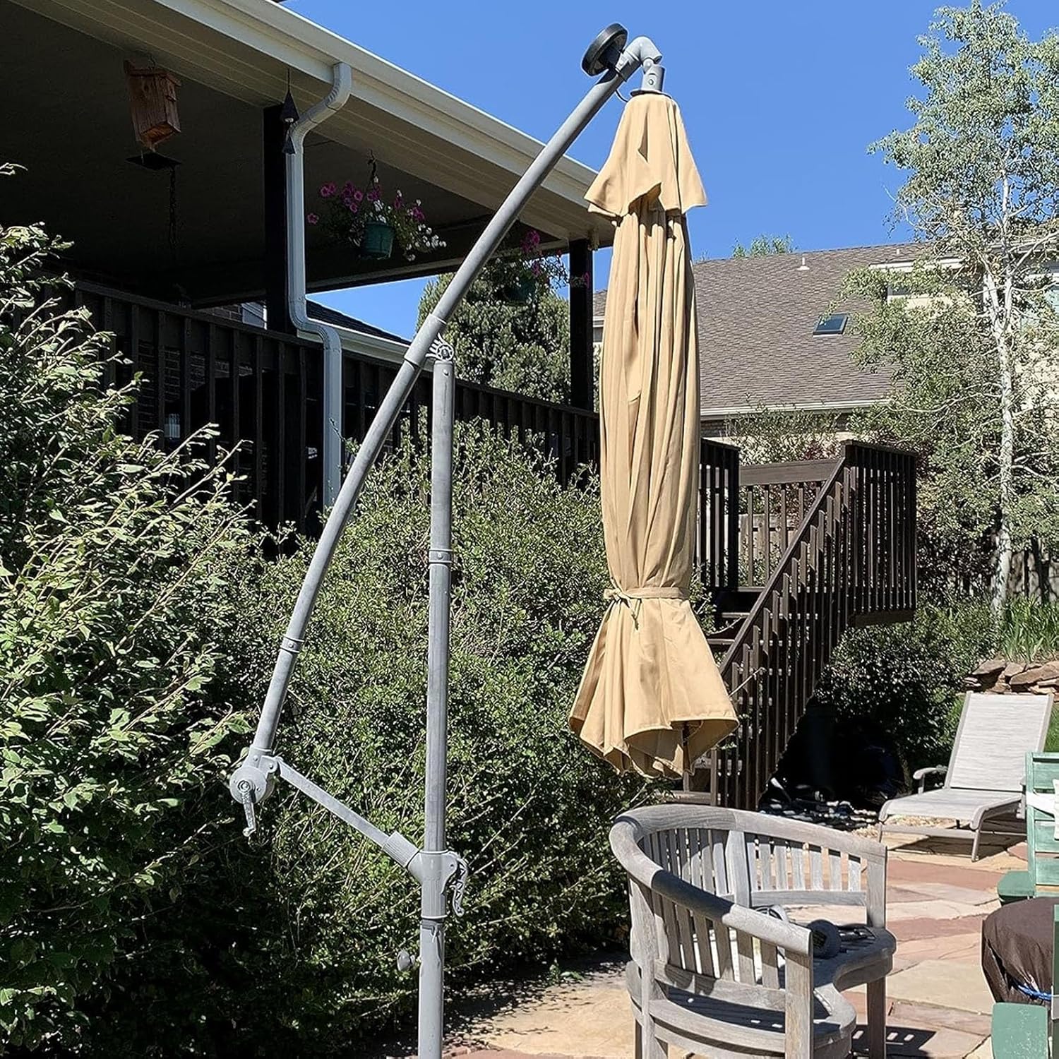 Replacement Umbrella Cover - Patio Umbrella Replacement Canopy, Replacement Fabric Garden Parasol Canopy Cover For 200cm/270cm/300cm +6 Arms/8 Arms Parasol, For Garden Umbrella(Khaki,8 ribs-2.7m(8.8ft