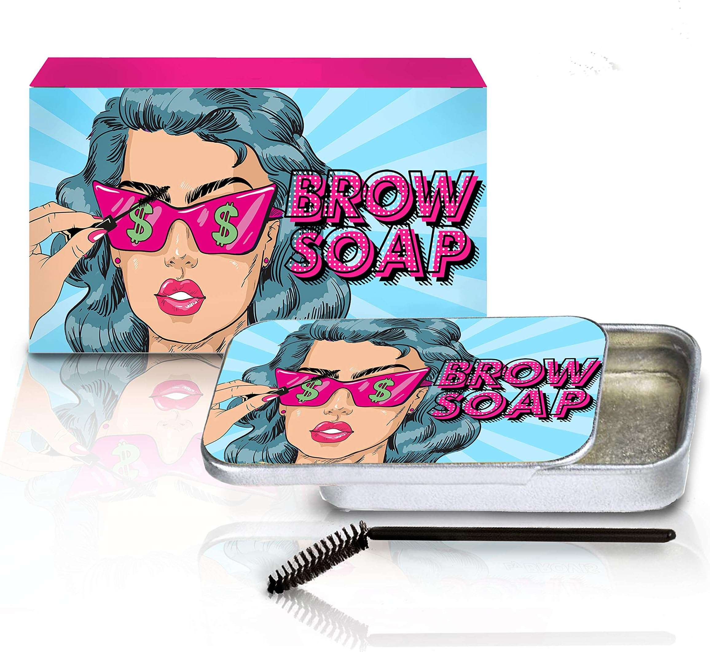 Brow Styling Soap - Clear Solid Gel for Brushed-Up Eyebrows (Brow Soap)