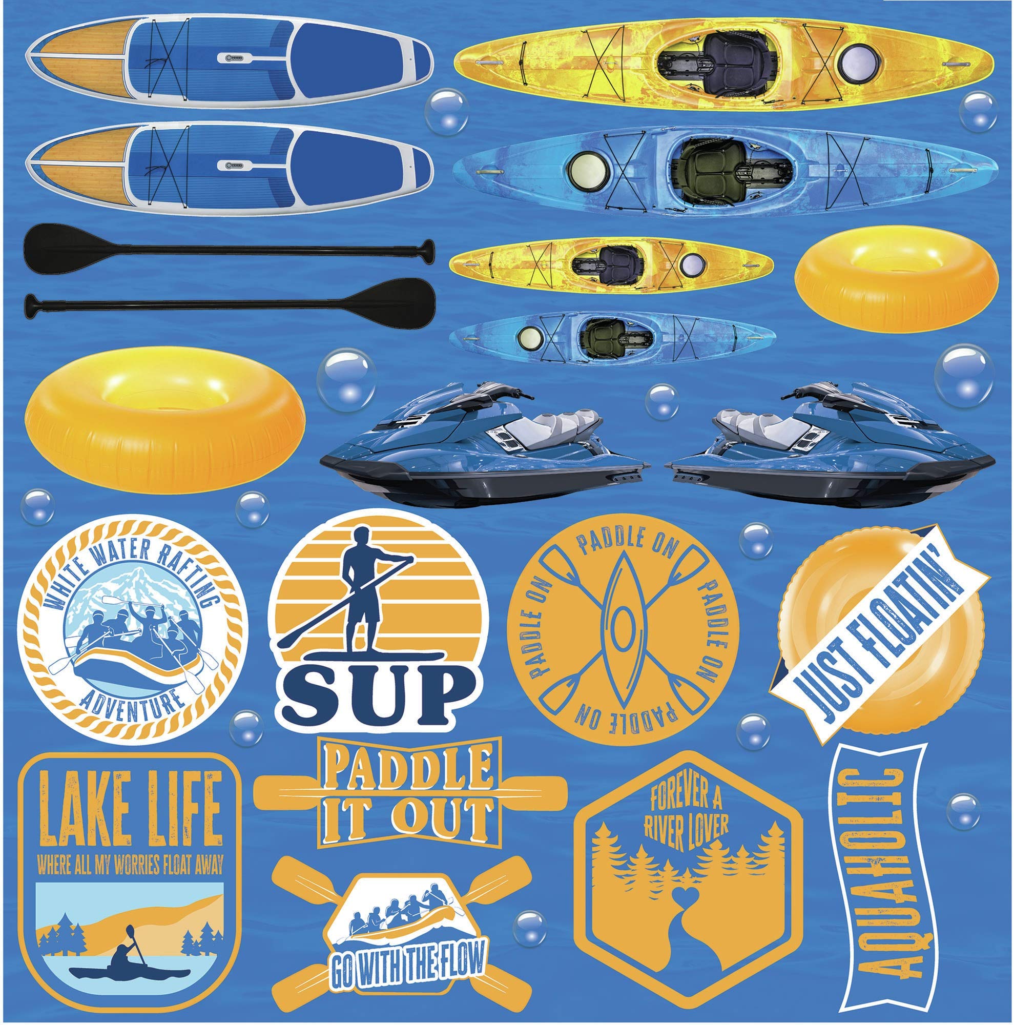 Stickers Watersports Reminisce pour décorer facilement vos souvenirs de mer