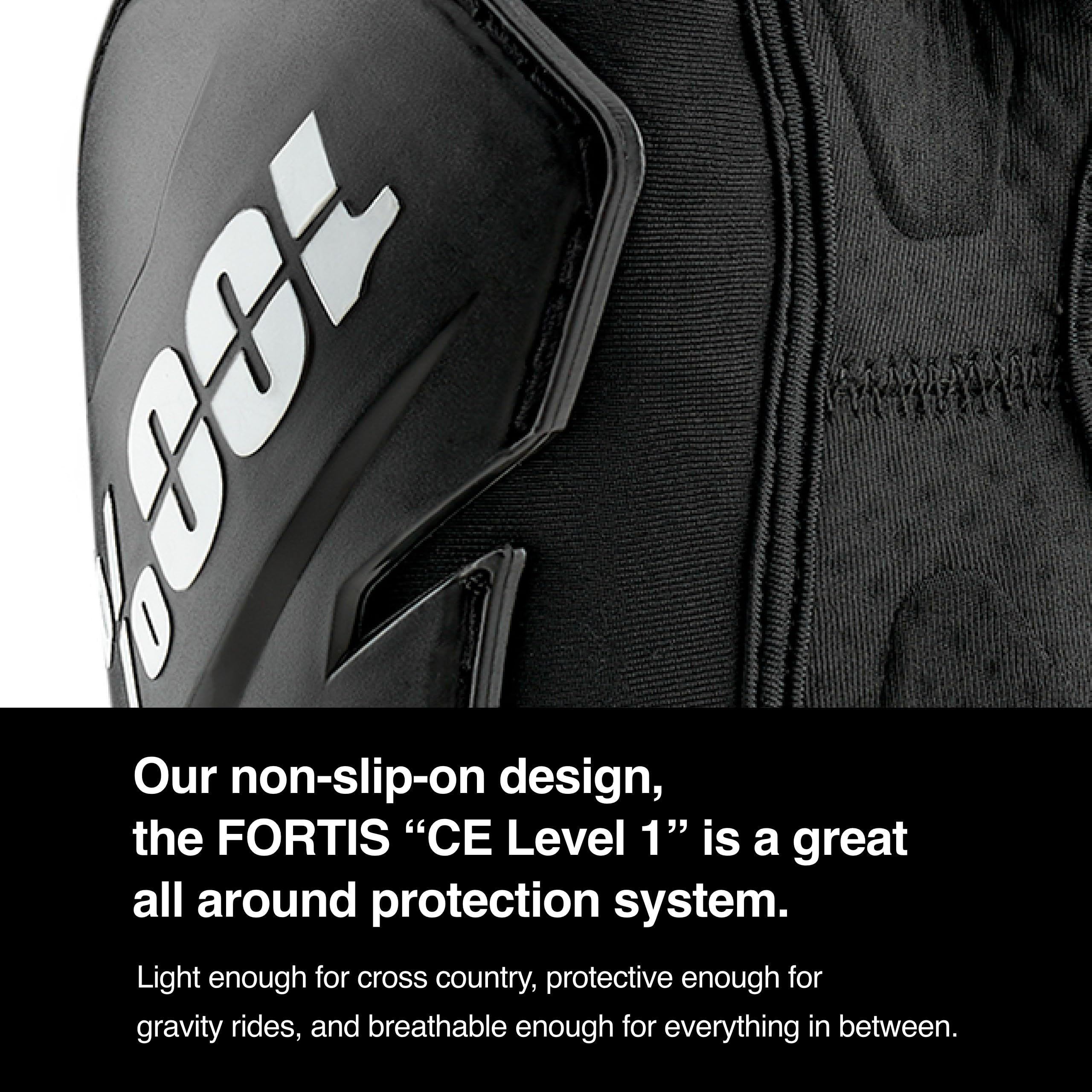 100% PROTECCIONES Fortis Elbow Guards Black-S/M, Gomitiere Unisex Adulto, Bianco, ESTANDAR