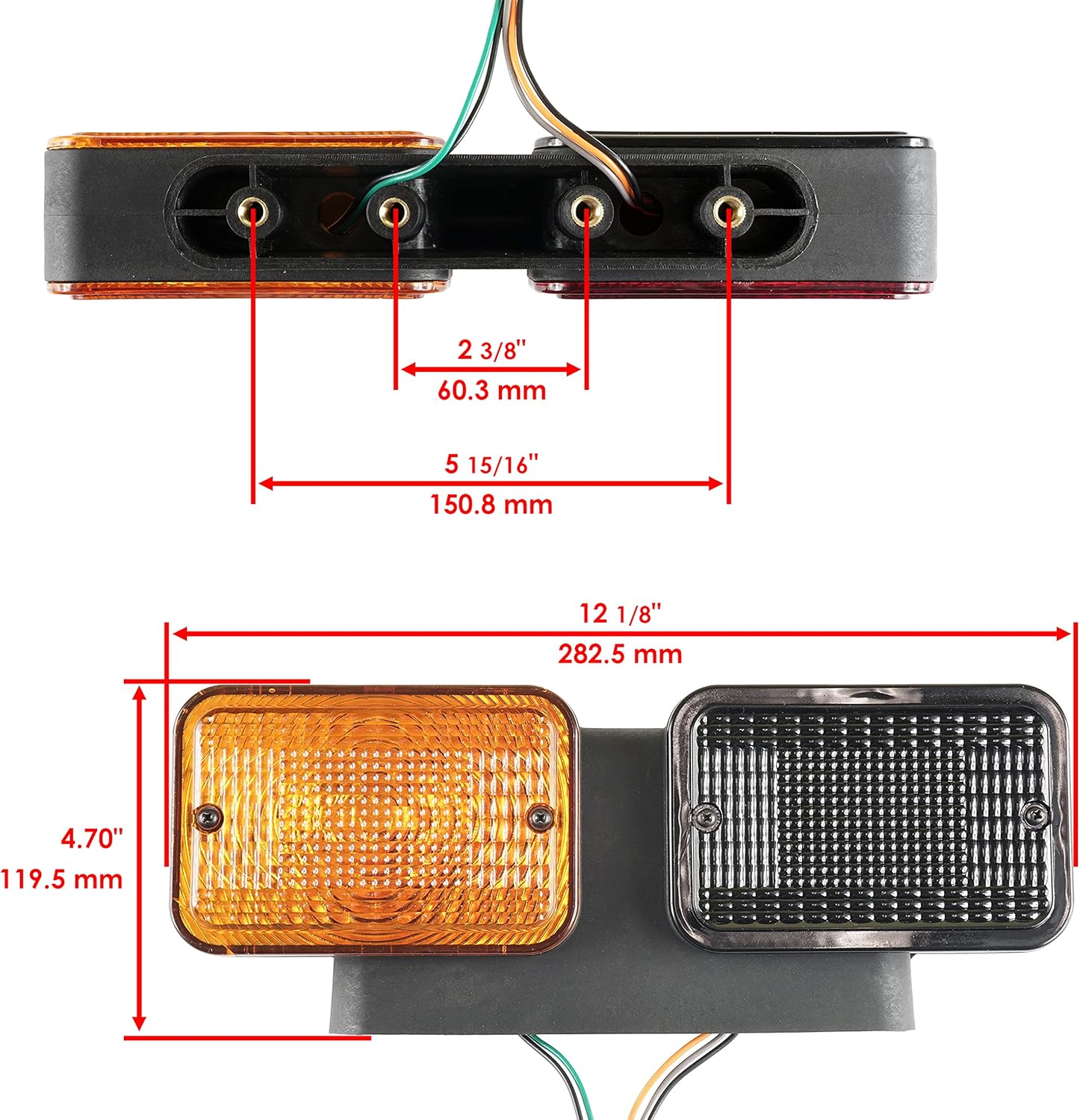 Caltric Left and Right TailLight Compatible With John Deere 1023E 1026R 310000- After LVA18272 LVA18273