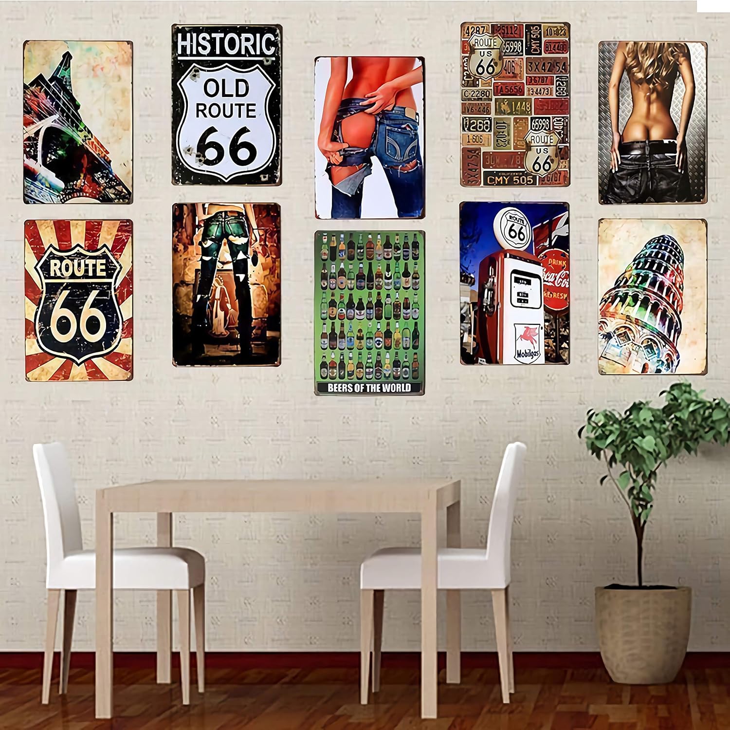 Vintage New Metal Poster Tiki Bar Summer Cocktail Menu Metal Tin Sign 8x12 Inch Retro Art House Cafe Shop Bar Restaurant Garage Fast Food Classic Wall Decor Metal Plaque - Image 4