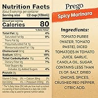 Vista 2 de Prego Salsa de pasta marinara picante, tarro de 24 onzas