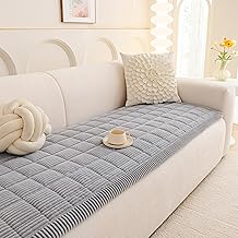 MYSKY HOME Housse de canapé, housse de canapé 2/3/4 places, universelle, douce, protection de meubles, 70 x 180 cm, gris clair