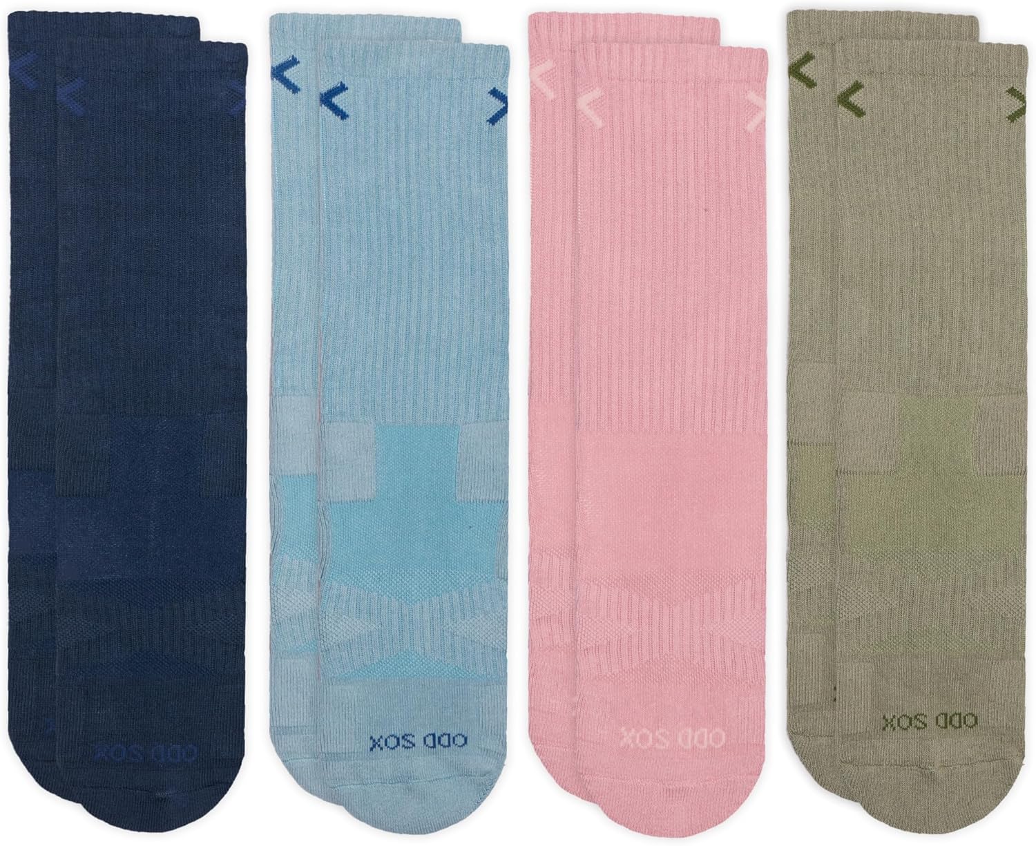 Odd Sox – Basix Tonal Athletic Socks – Crew Ankle & Quarter – Large – Soft Cotton Blend Everyday Comfort for Men Women