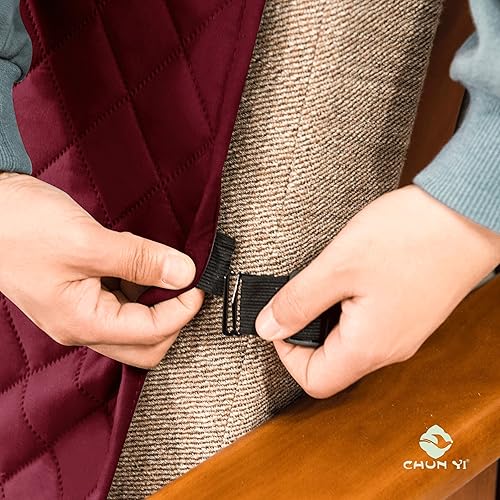 Vista 280 de Chun YI. - Funda reversible para sofá, funda para sillón, fácil de instalar, lavable, cubiertas para sala de estar. Negro