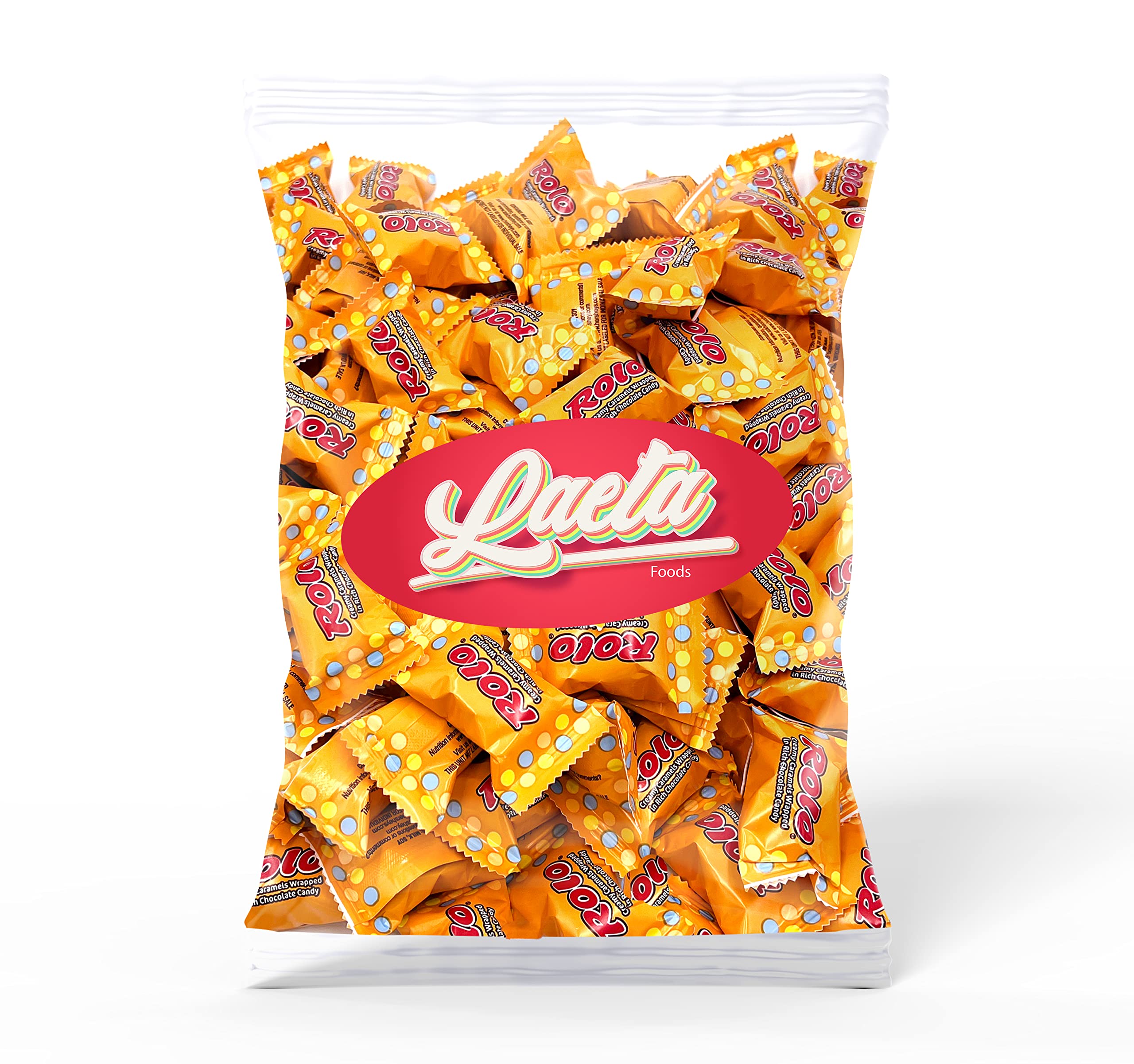 Buy LaetaFood ROLO Milk Chocolate Creamy Caramels Candy, Yellow Wrap (2