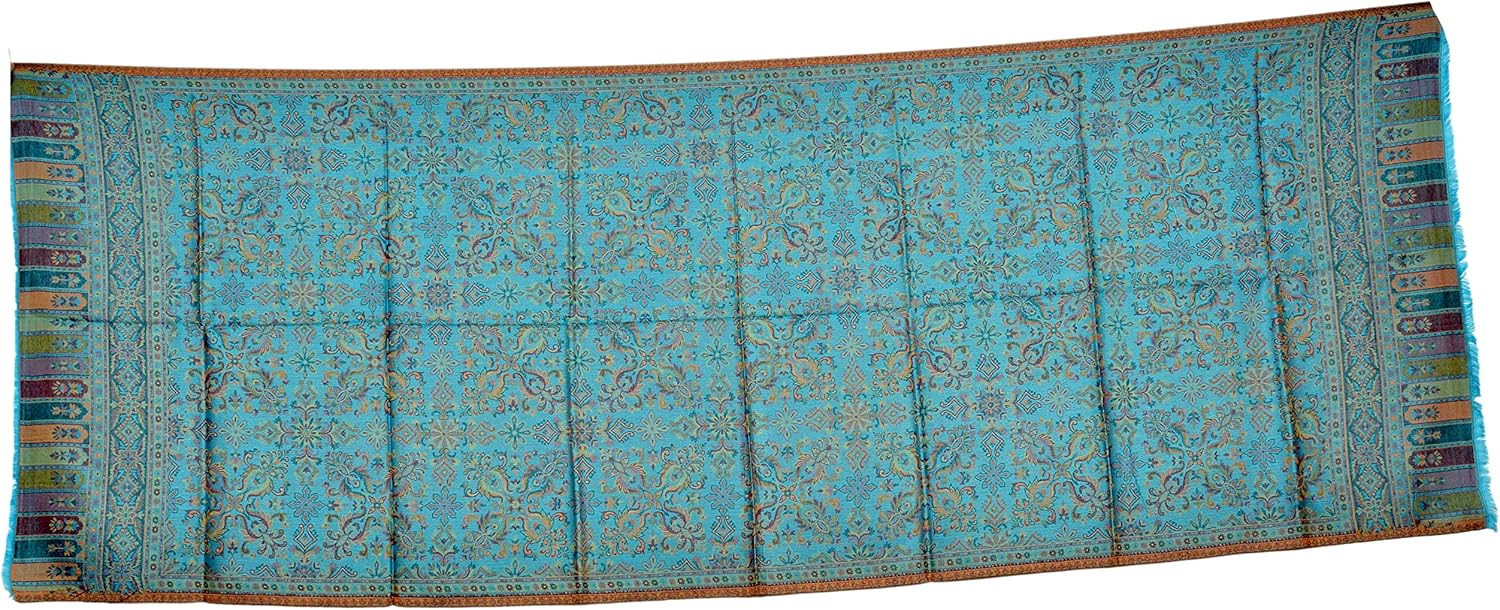 Modal Scarves for Women with Gorgeous Paisley motifs prints with Faux fur Borders Perfect for Fall/Winter.