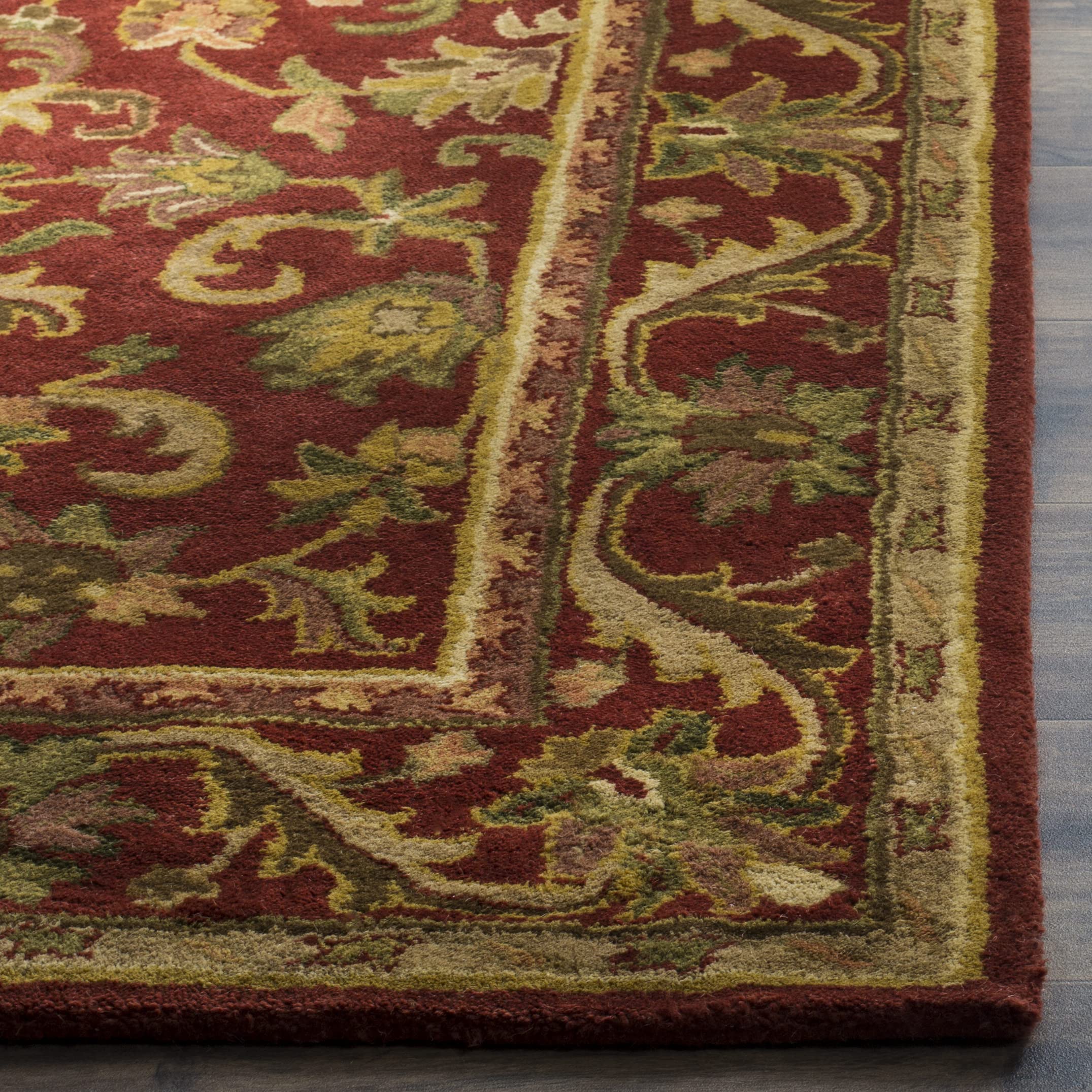 SAFAVIEH Antiquity Collection AT52C Tapis Traditionnel Oriental Fait à La Main En Laine De Qualité Supérieure Bleu/doré 2,5 X 3,4 M