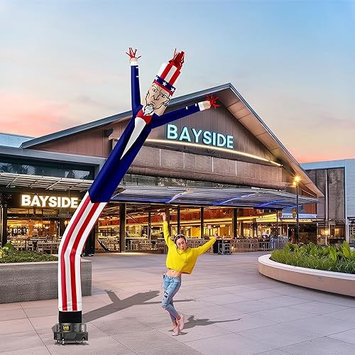 Miniatura 9 de LookOurWay Air Dancers - Tubo inflable para hombre  20 pies de alto para promoción de negocios (soplador no incluido), temática del día de San