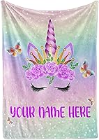 Vista 13 de Manta de forro polar personalizada para niñas con nombre personalizado Forro polar cálido y suave para ropa de cama o decoración de habitación