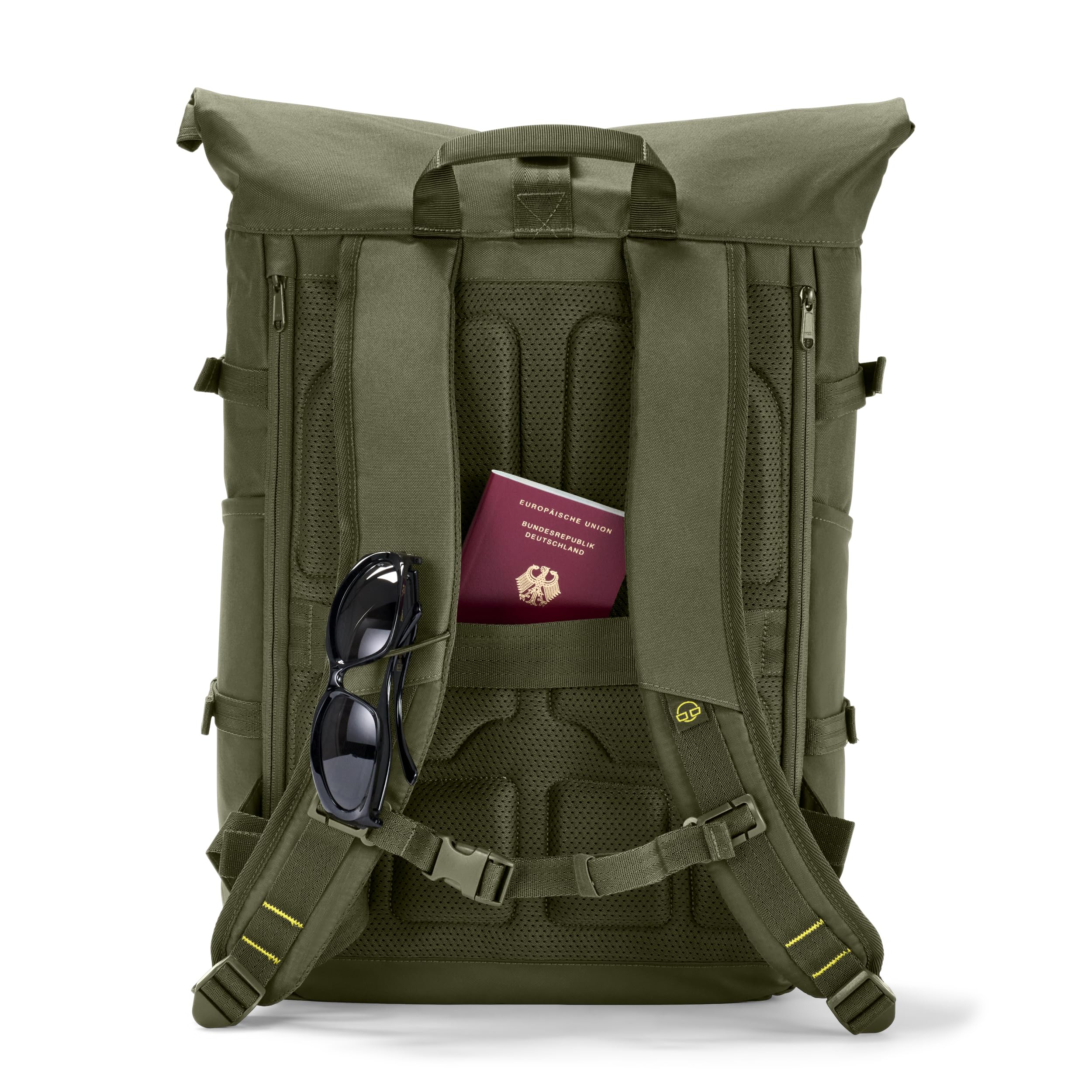 Johnny Urban Plecak męski i damski - Allen Large Move - plecak na piesze wycieczki, sport i wypoczynek - Rolltop na zewnątrz - kieszeń na laptopa 40.0 cm - wodoodporny