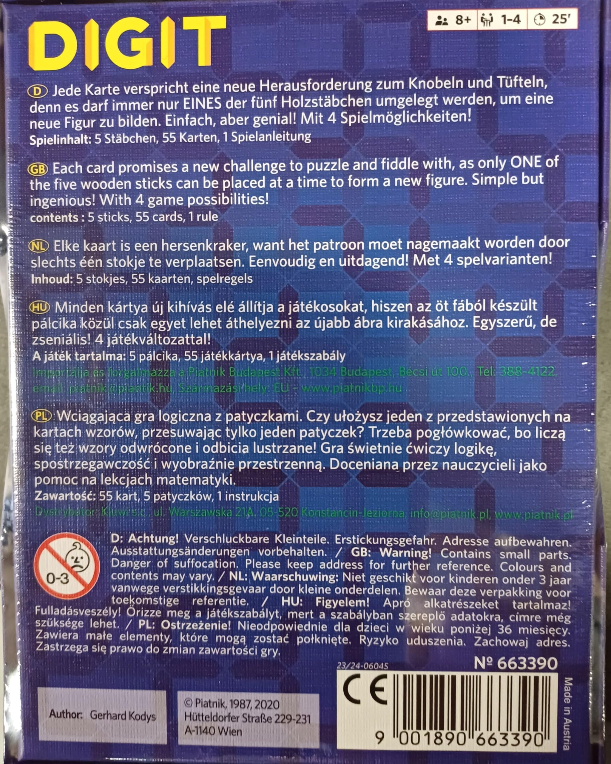Piatnik Digit - Das Knobelspiel