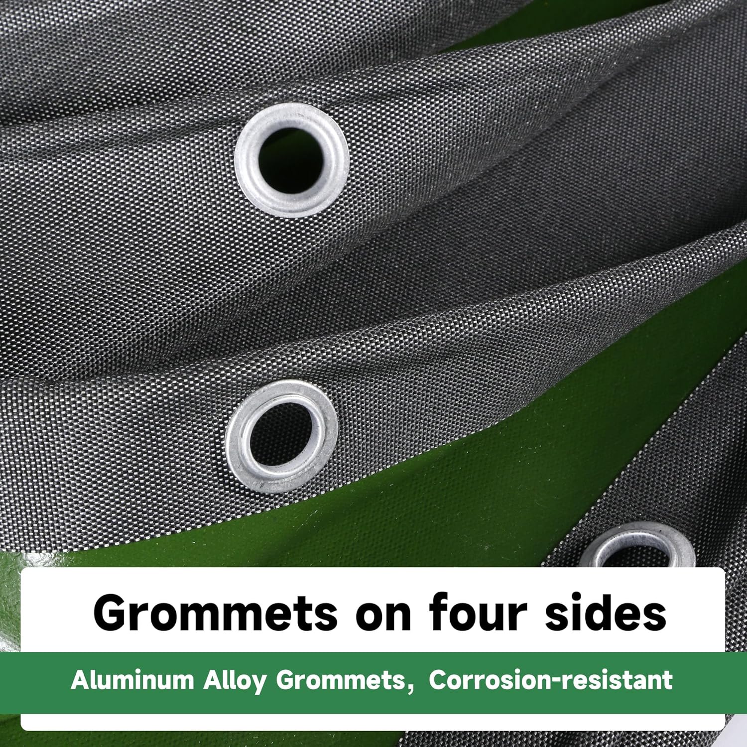 10'x10' 22Mil Ultra-Heavy Duty Waterproof Organic Silicone Coating Black Canvas Tarps, with Grommet&Reinforced Edge Anti-Aging Durable Canvas Tarpaulin, Cover for Patio/Boat/Vehicle/Tent