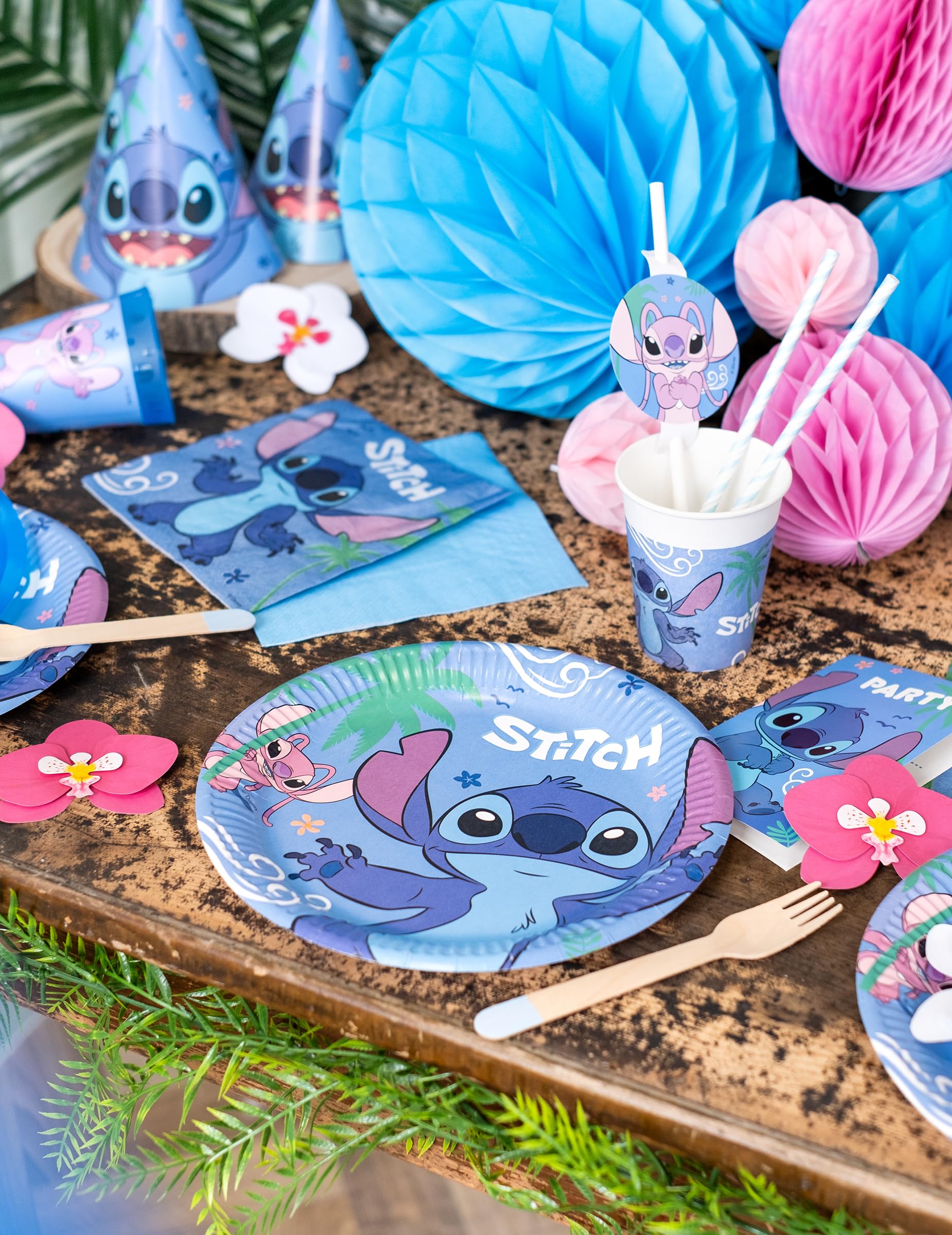 Set de 6 Chapeaux de fête STITCH