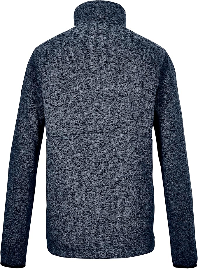 Veste Polaire Tricotée Pour Homme Killtec - Col Montant, Poches Zippées, Coupe Décontractée (Idéale Mi-saison)