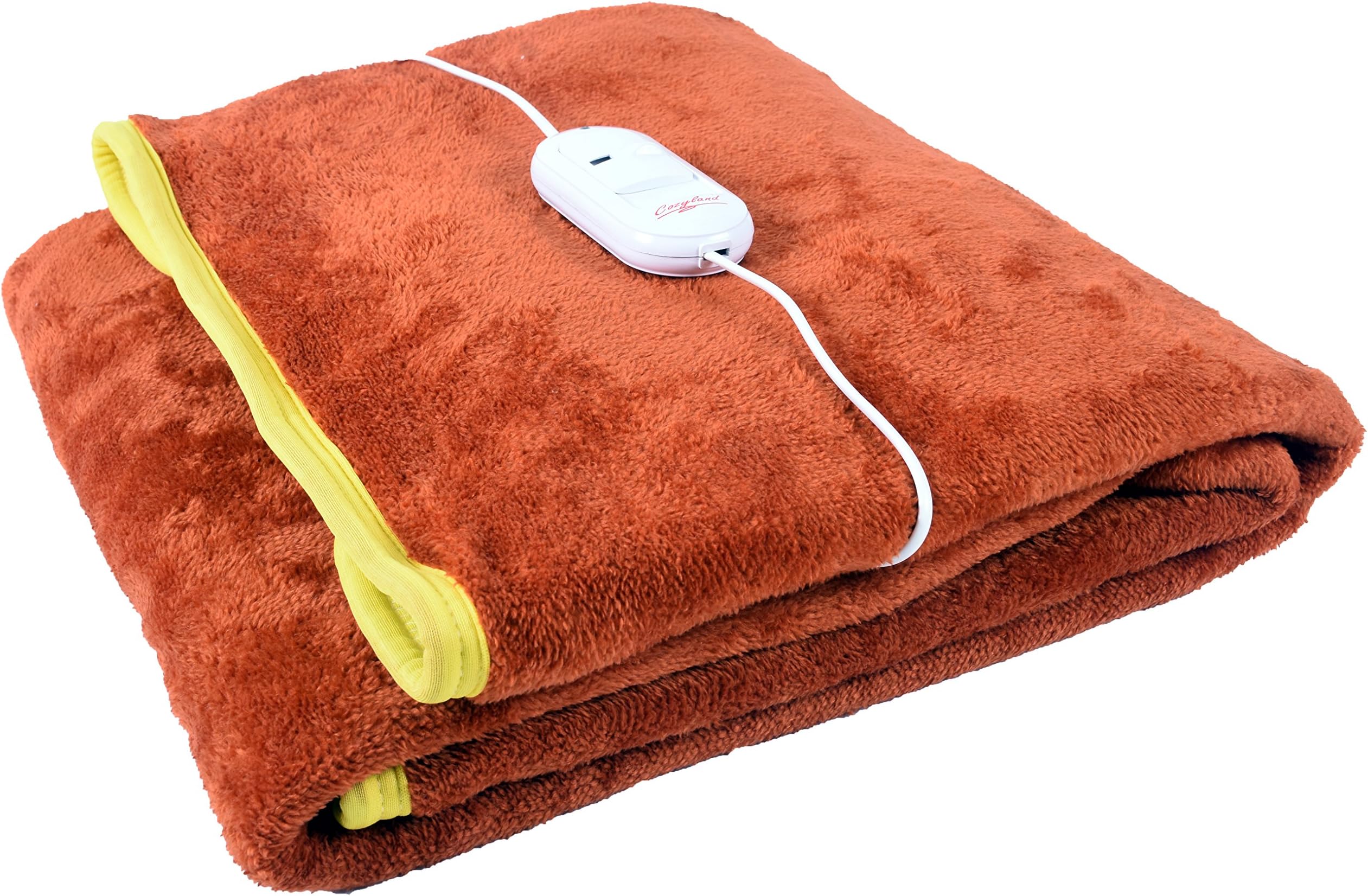 Warmland® BIS Certified ISI Mark Approved Basic Range Single Bed Electric Bed Warmer/Blanket |30 * 60 Inches| Auto Cut Off| Over Heat Protection| 5 Year Replacement Warranty|