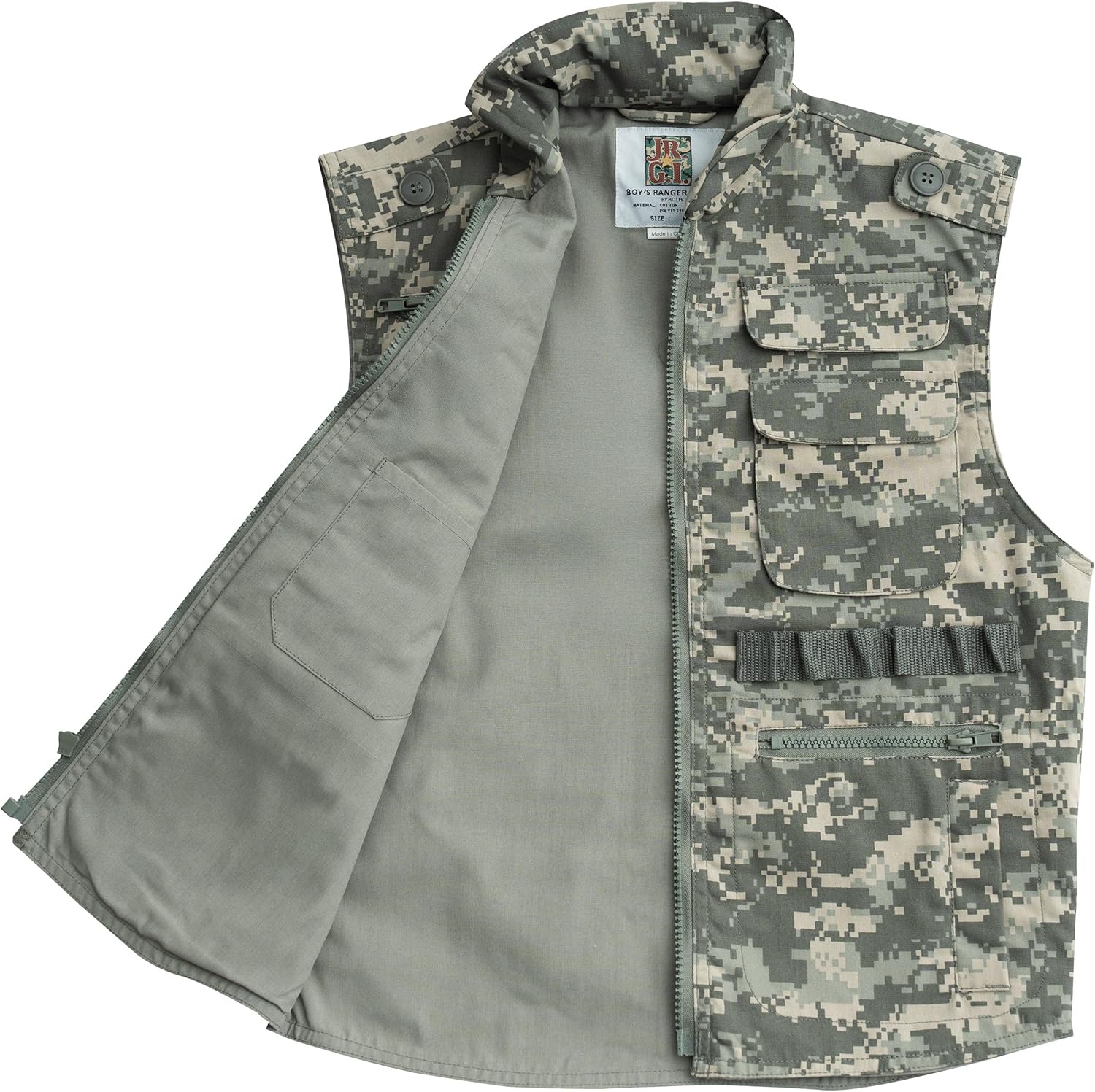 Boy's Army Digital Camo Ranger Vest (Small)