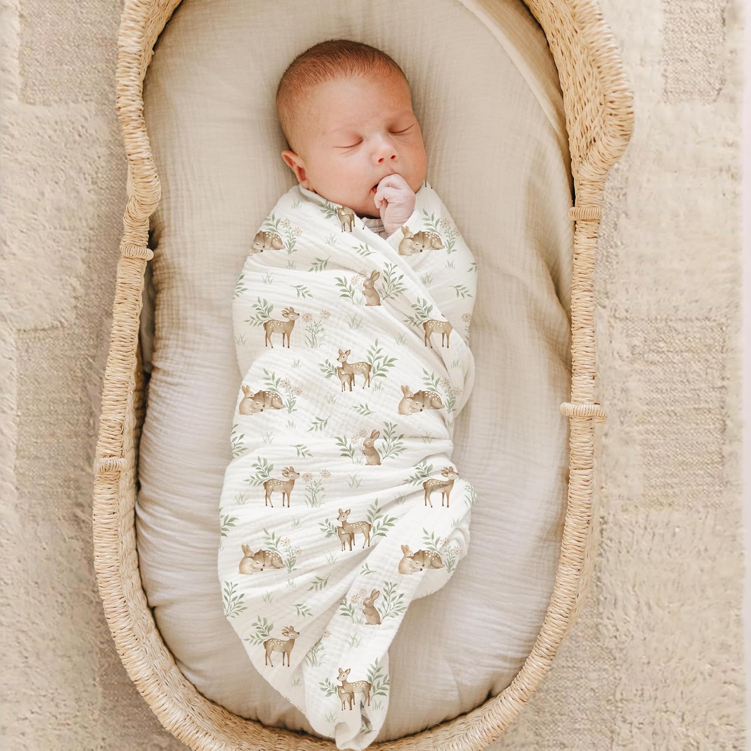 woodland nursery blanket