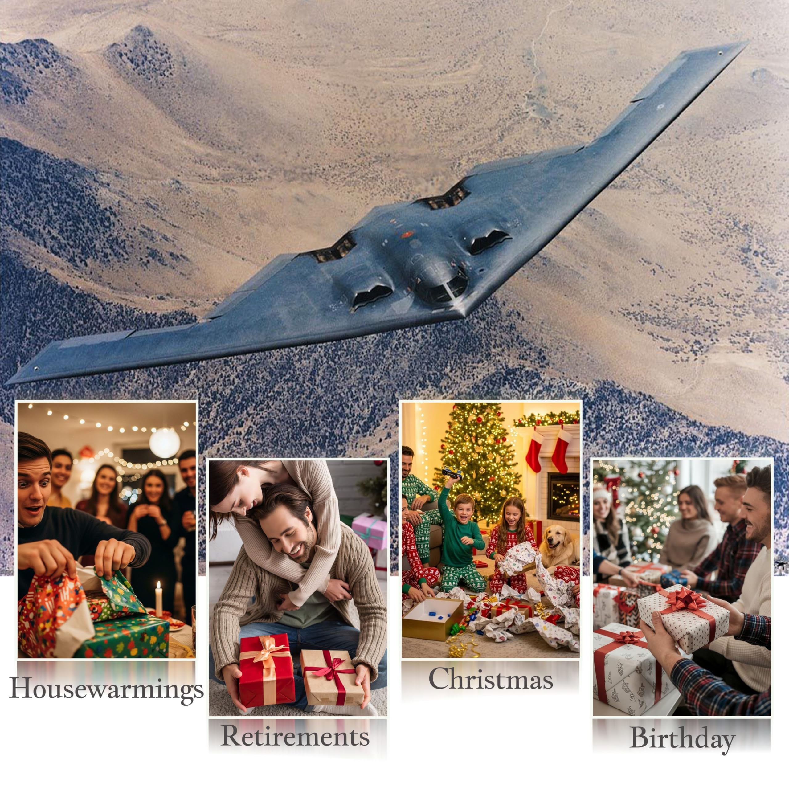 Amazon.co.jp: Udnorbay B-2 スピリットステルス爆撃機 軍用飛行機
