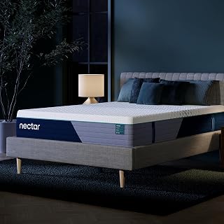 Nectar Premier Hybrid 13 Inch Queen Mattress: Medium Firm Cooling Hybrid for Back Pain Relief