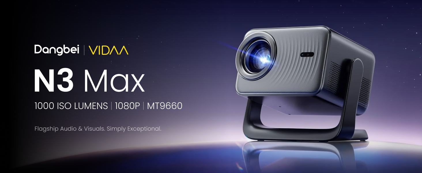 Amazon.com: Dangbei N3 Max Smart Projector, 1000 ISO Lumens Sealed