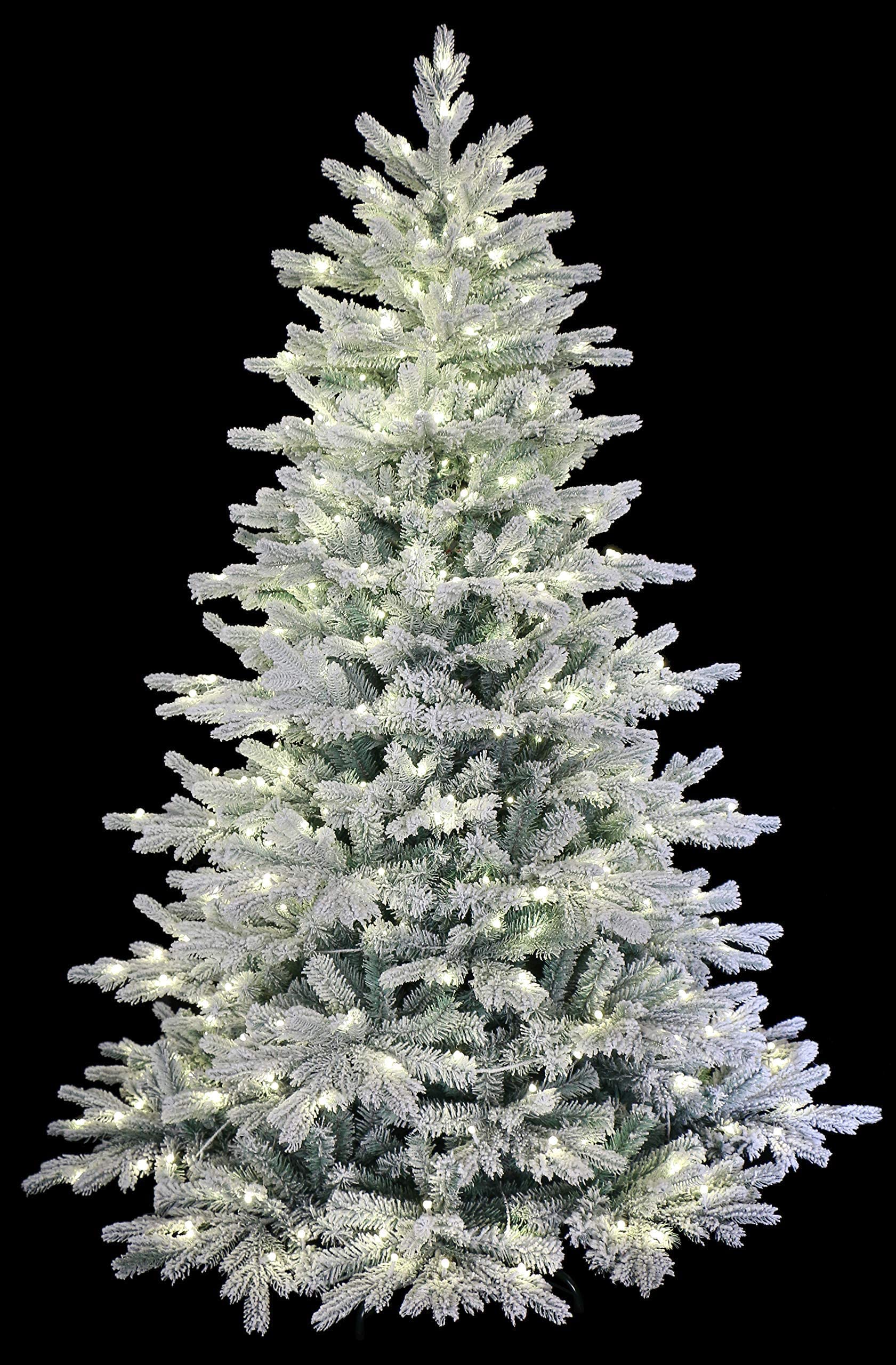 Buy 5 Foot Prelit Snow Angel Blue Spruce Flocked Artificial Christmas