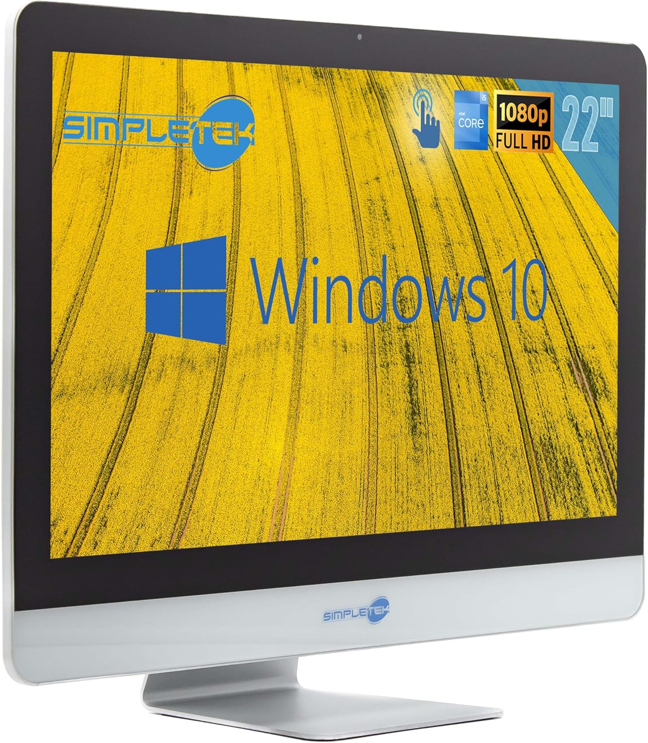 All in One AiO Touch Screen | 22″ Full HD Core i5 2500T 2.3GHz Win 10 Pro | 16GB RAM SSD 240GB + 120GB | Webcam Touch Screen Internal Speaker + Wireless Mouse and Keyboard | Business Computer