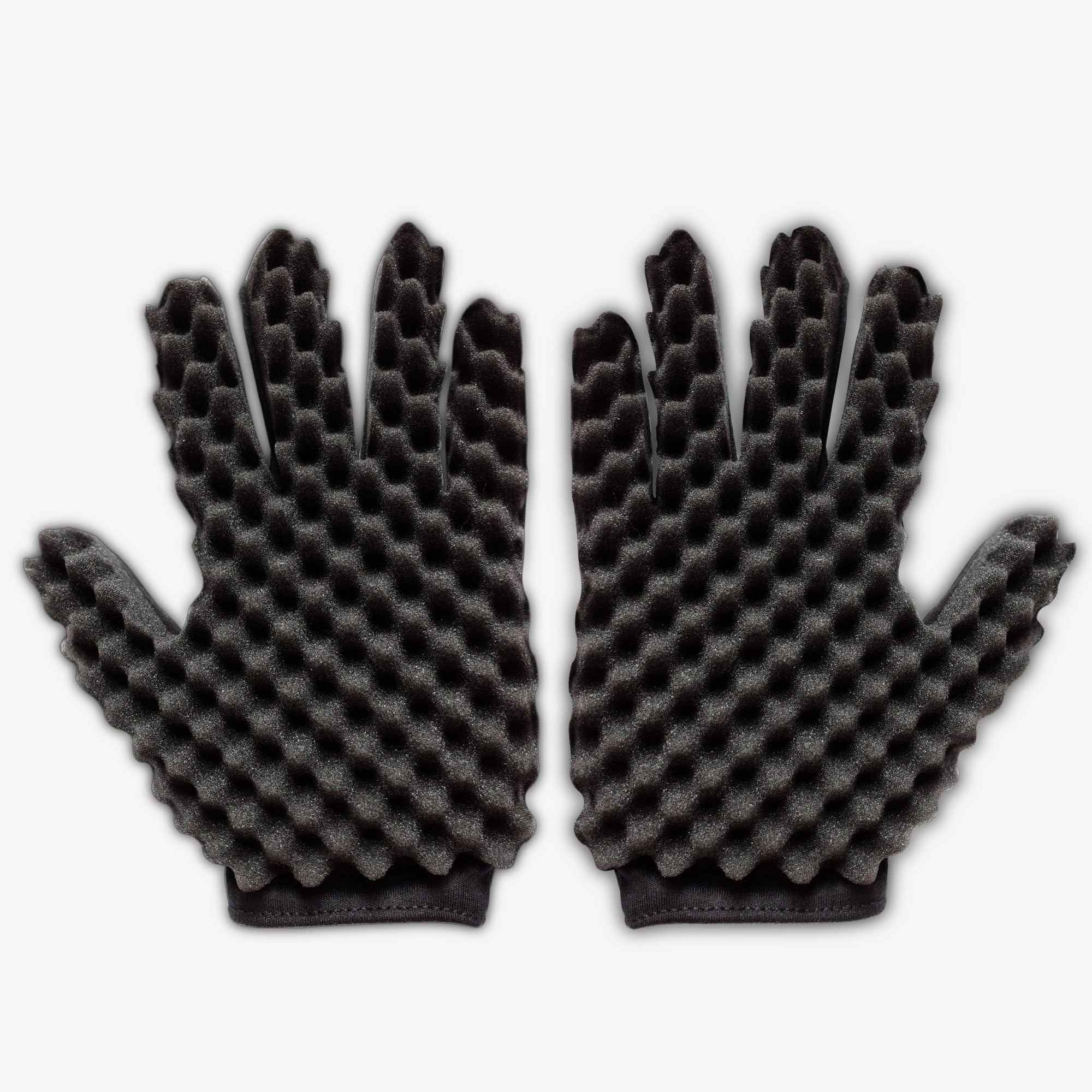 Curl Double Sided Hair Sponge Glove for Barbers Wave Twist Brush Gloves Styling Tool For Curly Hair Styling Care Dreads Afro Deva Locs Twist Dreadlocks Coil By Kasimedo