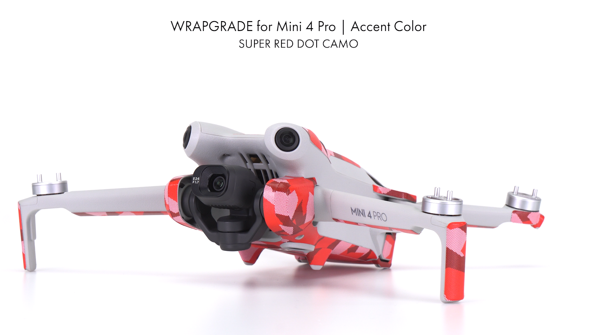 WRAPGRADE Pegatinas Compatibles Con DJI Avata 2 Dos Baterías (Super Red