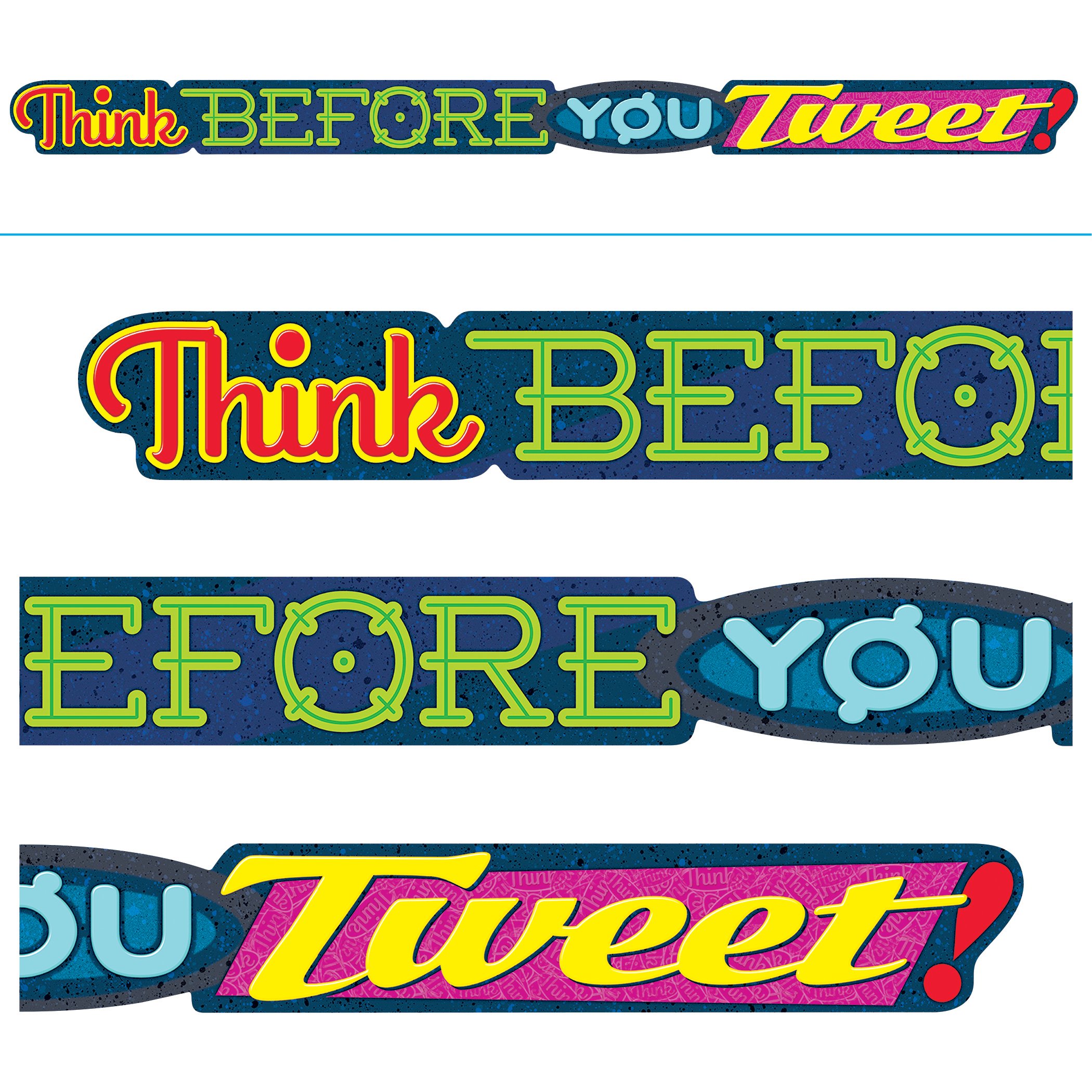Trend EnterprisesARGUS Think BEFORE YOU Tweet! ARGUS Banners, 10 ft.