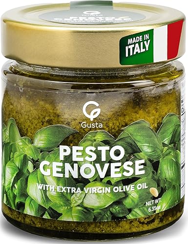 Imported Italian Fresh Basil Pesto Sauce - Extra Creamy -