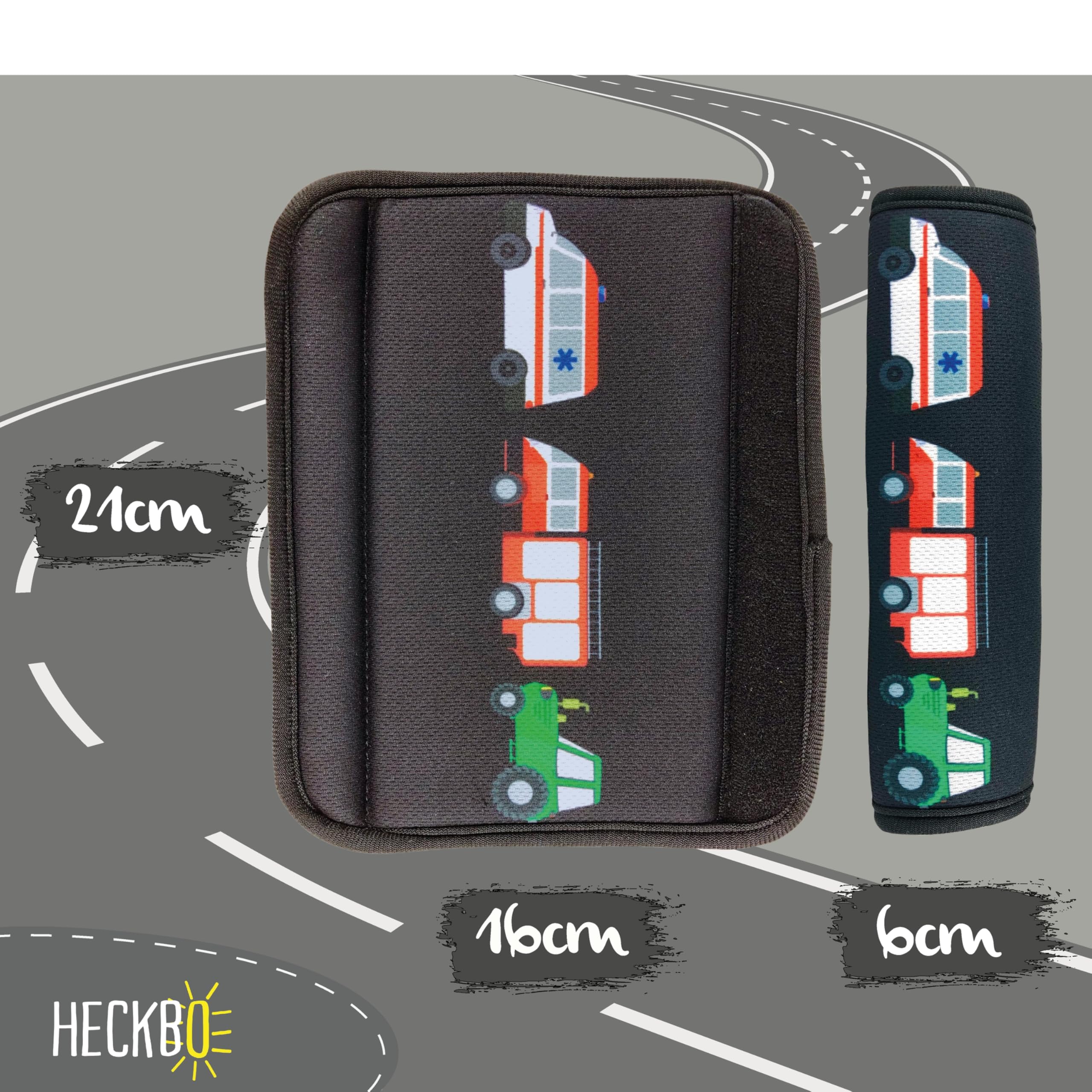 HECKBO 1x Kids Car Seat Belt Pads Seat Belt Protectors - Cars - Seat Belt Pads for Kids and Babies- Ideal for any Seat Belt Car Booster Seat Kids Bicycle — view 2