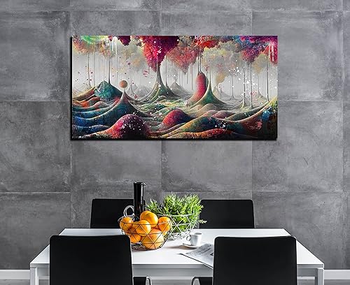 Miniatura 154 de JKWALL77 Arte de pared de graffiti – Decoración de pared de arte abstracto grande – Arte de pared en lienzo para sala de estar, listo para colgar