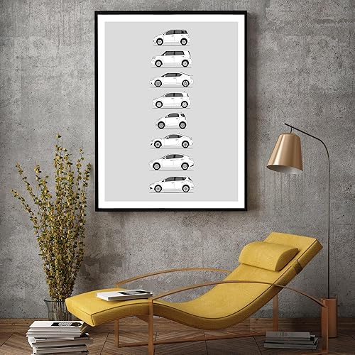 Vista 76 de Handmade Poster compatible with Toyota Supra Generations Print (Wall Art Handmade the Supra Mk I, Mk II, Mk III, Mk IV, Mk V)