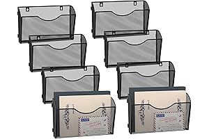 DALTACK 8-Pocket Wall Rack Organizer: Vertical File Storage Solution