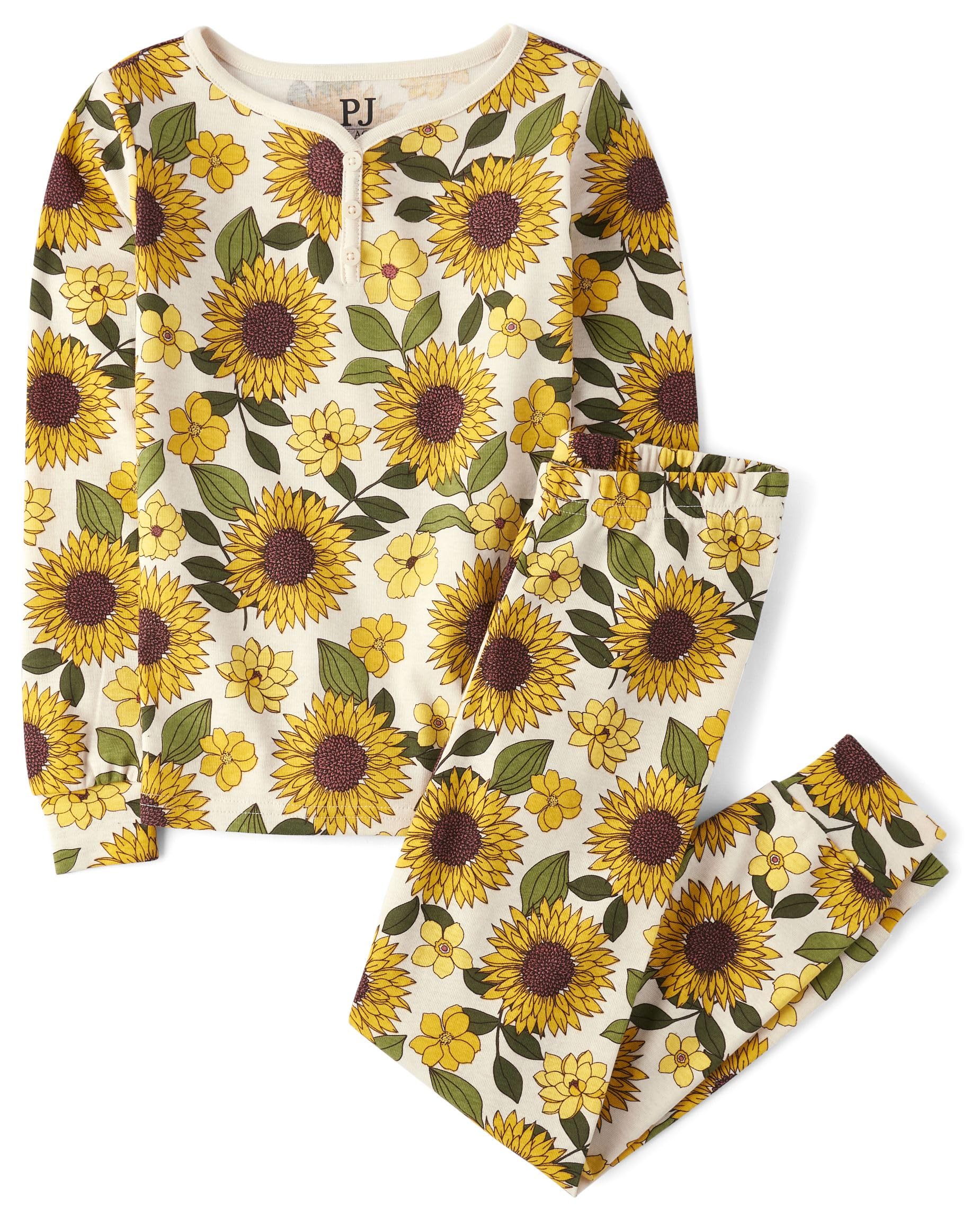 The Children's Place Girls' Long Sleeve Top and Pants Snug Fit