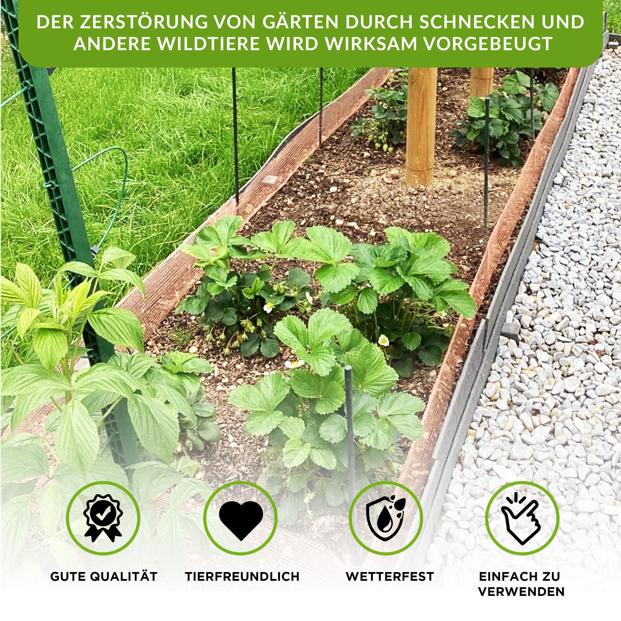 ISOTRONIC Kupfernetz zum Schutz vor Schnecken & Mäusen – 18m Kupfergitter als Schneckenschutz & Nagetierabwehr – Kupfergewebe für Beete & zum Abdichten von Löchern – Kupferband für innen & außen