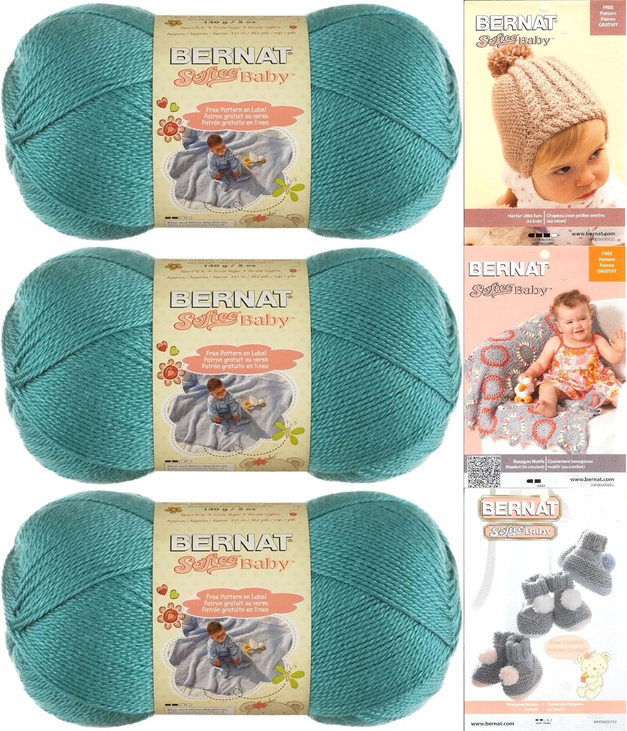 Buy Bernat Softee Baby Yarn 3 Pack Bundle Includes 3 Patterns Dk Light Worsted 3 Online In Usa B0746txd99 Buy Bernat Softee Baby Yarn 3 Pack Bundle Includes 3 Patterns Dk Light Worsted 3 Online In Usa B0746txd99