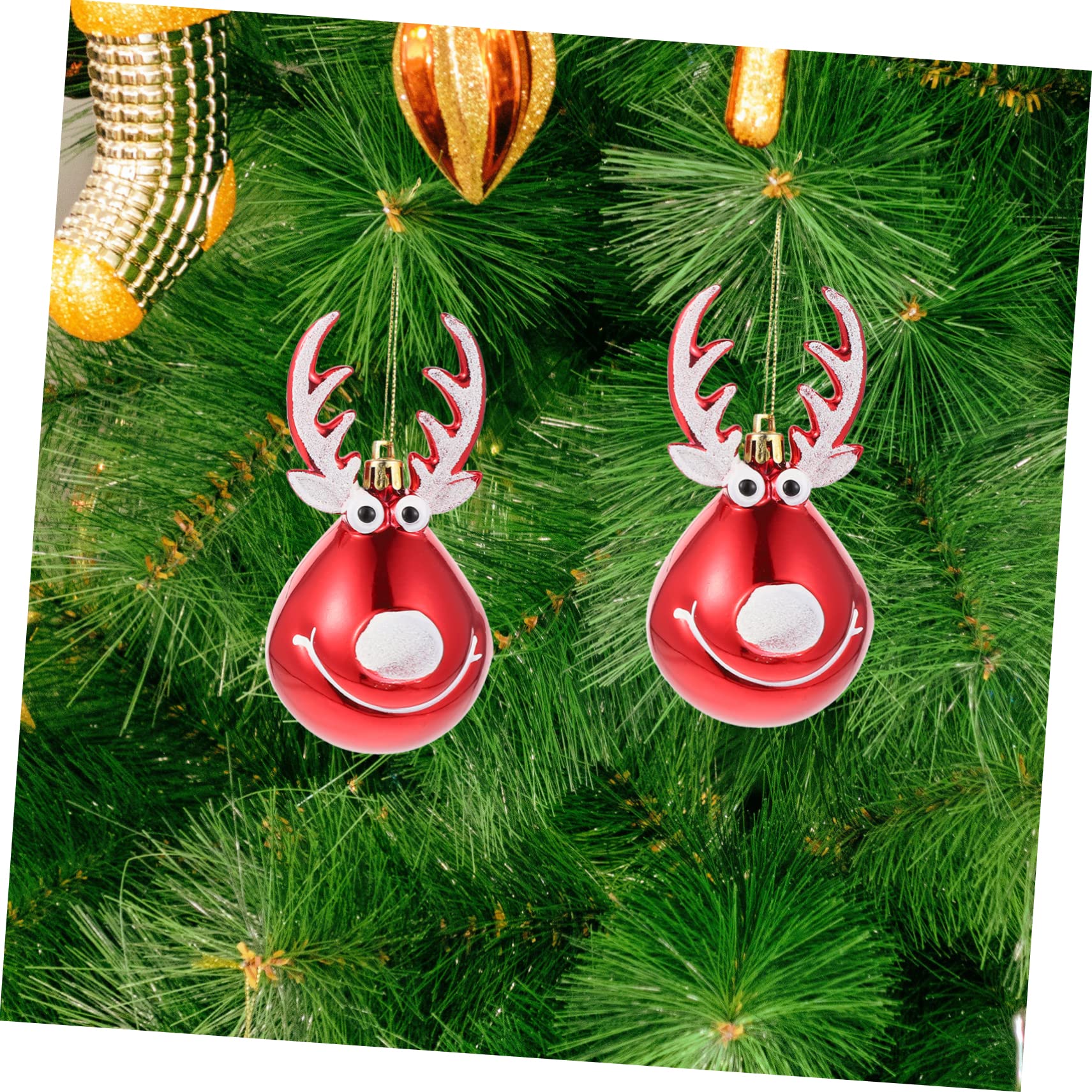 TOPBATHY 10stücke Süße Weihnachtsbaumhänger Mit -Design Dekorative Kugelanhänger Für Festliche Weihnachtsdekoration Und