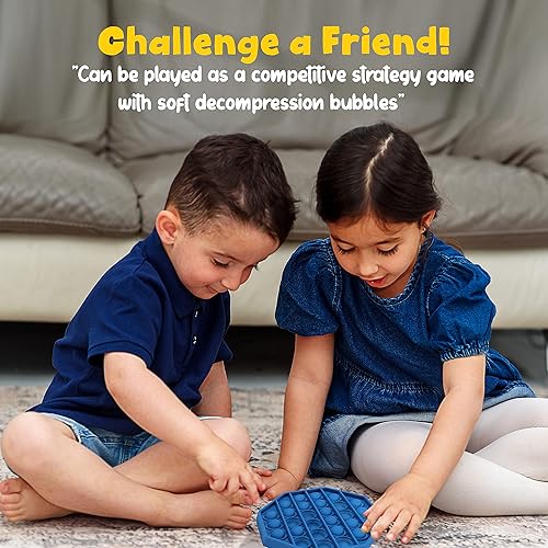 Miniatura 4 de TOTTI - Juguete sensorial de burbujas para presionar y reventar, para aliviar la ansiedad y el estrés para niños y adultos (paquete de 4 cuadrados,